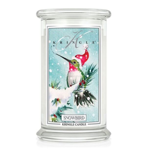 Snowbird - Kringle Candle - duża świeca z dwoma knotami (624g)