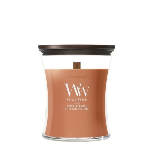 WoodWick Pumpkin Praline - świeca zapachowa średnia 275 g