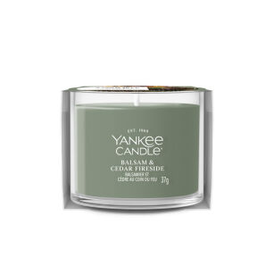 Yankee Candle Balsam & Cedar Fireside – mini świeca zapachowa 37 g