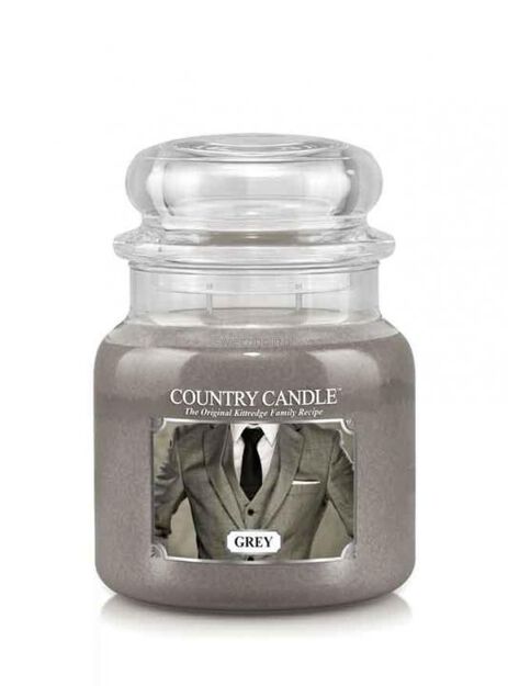 Grey Country Candle - średnia świeca zapachowa (453g) 2 knoty