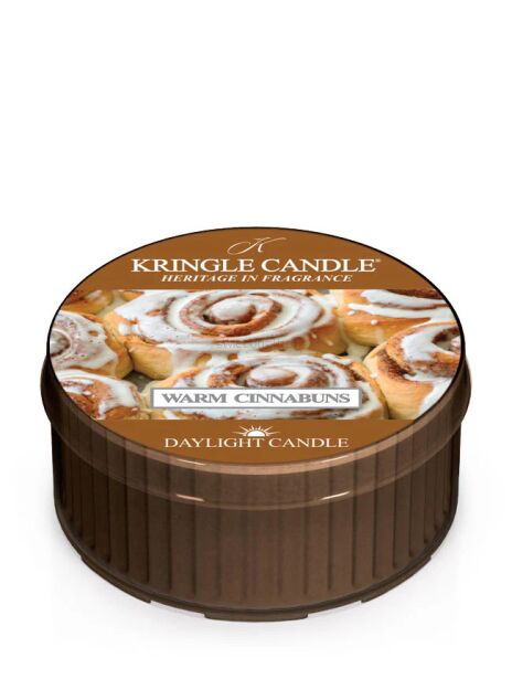 Kringle Candle Warm Cinnabuns - mała świeca daylight 42 gramy