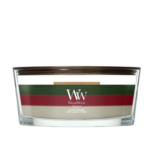 WoodWick Holiday Garland Trilogy Elipsa - świeca zapachowa 453,6 g
