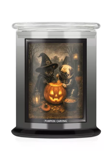 Kringle Candle Wycinanie Dyni (Pumpkin Carving) - duża świeca 3-knotowa 624 g