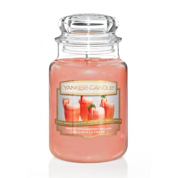 White Strawberry Bellini Yankee Candle - duża świeca zapachowa