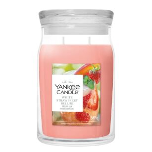 Yankee Candle White Strawberry Bellini duża świeca zapachowa Signature 567 g