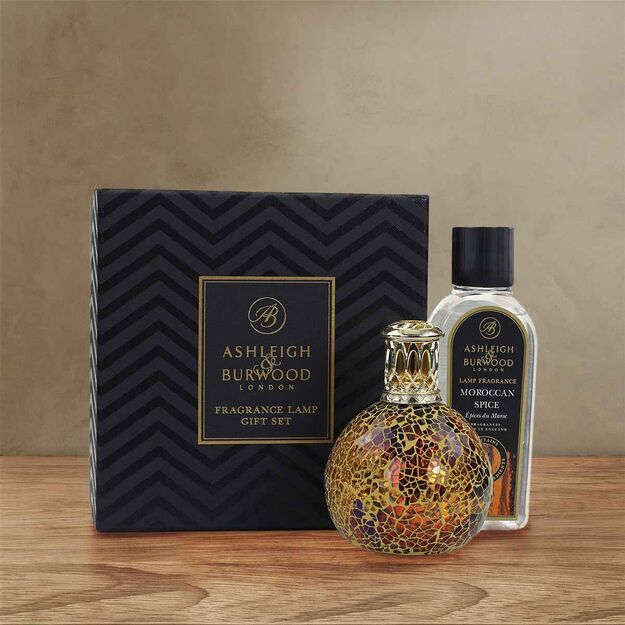 Zestaw lampa katalityczna Golden Sunset + wkład  Moroccan Spice 250ml - Ashleigh & Burwood