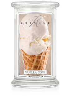 Vanilla Cone - Kringle Candle - duża świeca z dwoma knotami (624g)