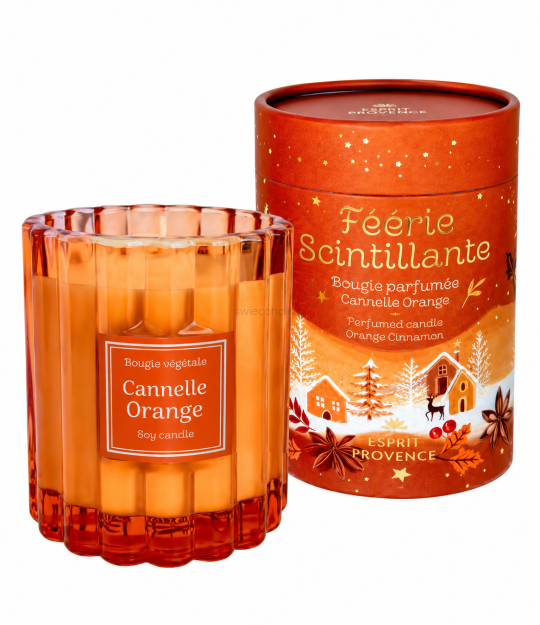 Esprit Provence Cannelle Orange - świeca sojowa w świątecznym opakowaniu 190 g