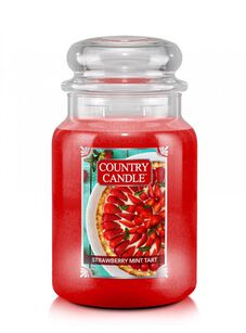 Strawberry Mint Tart - Country Candle - duża świeca (680g) - 2 knoty