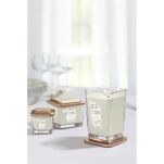 Sheer Linen Yankee Candle duża kwadratowa świeca Elevation z dwoma knotami - 3