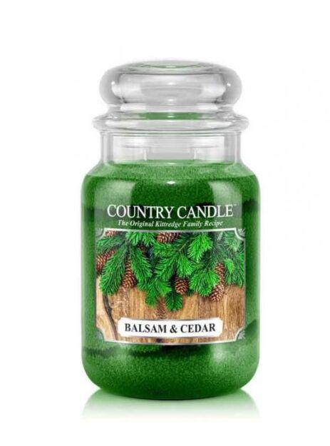 Country Candle - Balsam & Cedar  - Duży słoik (652g) 2 knoty