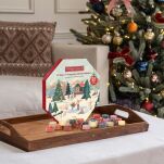 Kalendarz adwentowy Apres Ski - Yankee Candle - wieniec - 24 szt. tealight + świecznik - 4