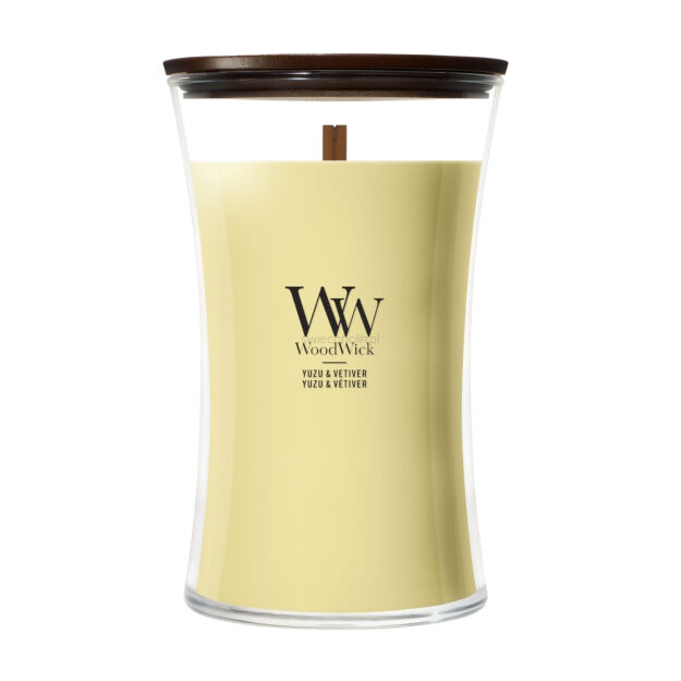 WoodWick Yuzu & Vetiver duża świeca zapachowa 610 g