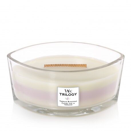 Terrace Blossoms Woodwick Hearthwick Trilogy -świeca zapachowa z drewnianym knotem
