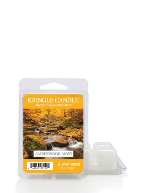 Amberwood Moss - Kringle Candle - wosk zapachowy 64 gram