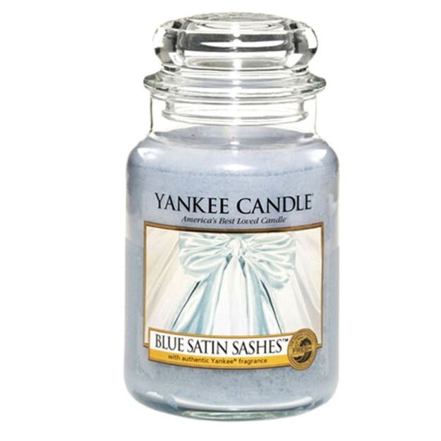 Blue Satin Sashes Yankee Candle - Duża świeca 