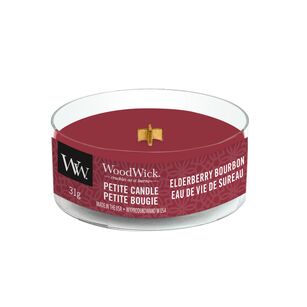 Elderberry Bourbon - WoodWick - mini świeca zapachowa petite z drewnianym knotem - nowość 2021