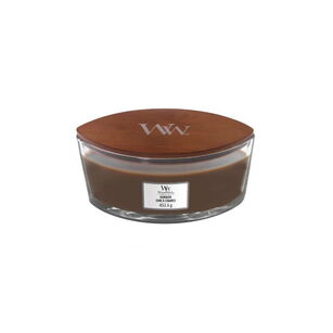 Humidor - Woodwick Hearthwick - świeca zapachowa elipsa z drewnianym knotem
