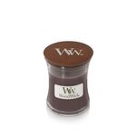 Suede & Sandalwood - Woodwick - mała  świeca zapachowa  z drewnianym knotem - 2