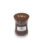 Suede & Sandalwood - Woodwick - mała  świeca zapachowa  z drewnianym knotem - 2