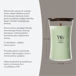 WoodWick Matcha Zest duża świeca zapachowa z drewnianym knotem 610 g - 3