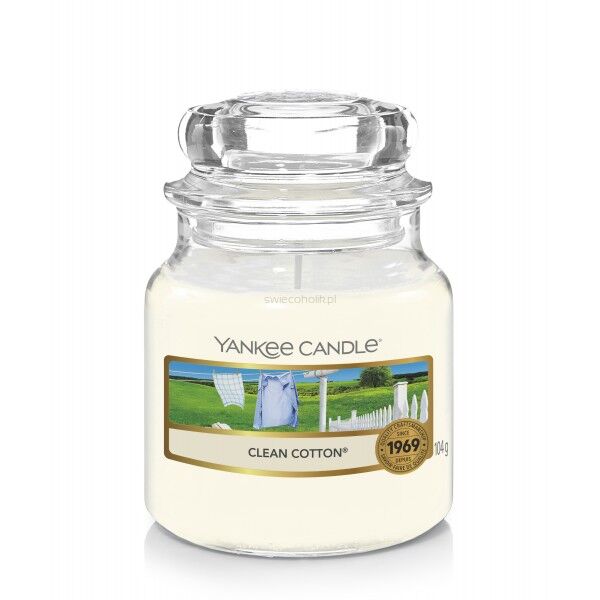 Clean Cotton Yankee Candle - mała świeca zapachowa