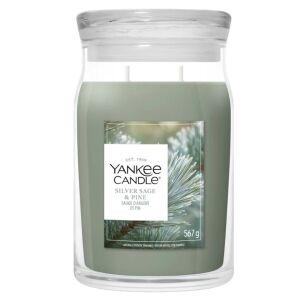 Yankee Candle Silver Sage & Pine - duża świeca zapachowa 567 g
