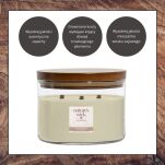 Cashmere Wool - Woodwick - duża świeca z drewnianym knotem - seria Nature's Wick. - 2