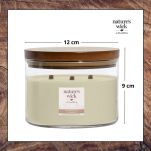 Cashmere Wool - Woodwick - duża świeca z drewnianym knotem - seria Nature's Wick. - 3