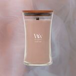 Patchouli Creme - Woodwick - duża świeca zapachowa z drewnianym knotem - nowość 2025 - 4