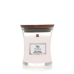 Sheer Tuberose - Woodwick - mała świeca z drewnianym knotem - nowość 2023