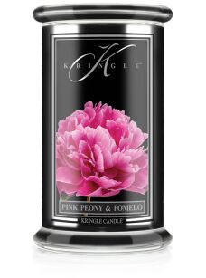 Pink Peony & Pomelo - Kringle Candle - duża świeca z dwoma knotami (624g) - seria Reserve