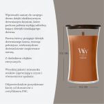 WoodWick Saffron Smoke - duża świeca zapachowa z drewnianym knotem 610g - 3