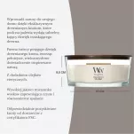 Tonka & Almond Milk - Woodwick- świeca elipsa z drewnianym knotem - 2