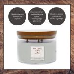 Smoked Vanilla - Woodwick - duża świeca z drewnianym knotem - seria Nature's Wick. - 3