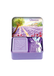 Zestaw prezentowy lawenda (Lavande) - mydło 60 g + saszetka w metalowym pudełku - Provence | Esprit Provence