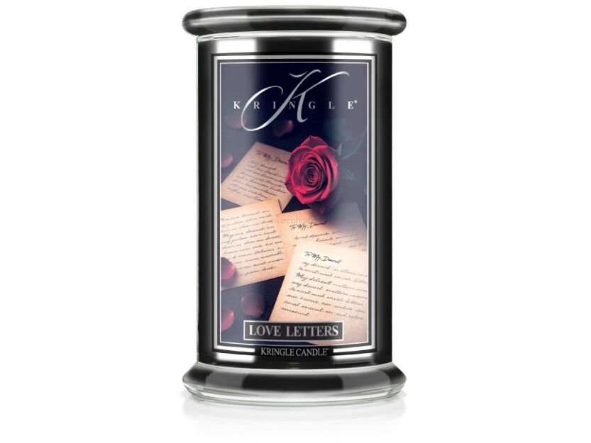 Kringle Candle Reserve Love Letters - duża świeca zapachowa 624 g 2 knoty