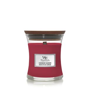 Elderberry Bourbon - WoodWick - mała świeca zapachowa z drewnianym knotem - nowość 2021