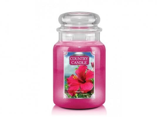 Hibiscus Country Candle - Duży słoik (652g) 2 knoty