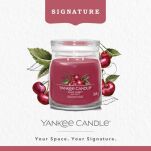 Black Cherry - Yankee Candle Signature - średnia świeca z dowma knotami - 3