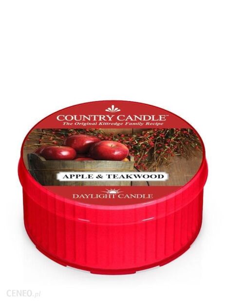 Country Candle - Apple & Teakwood -daylight 35g 