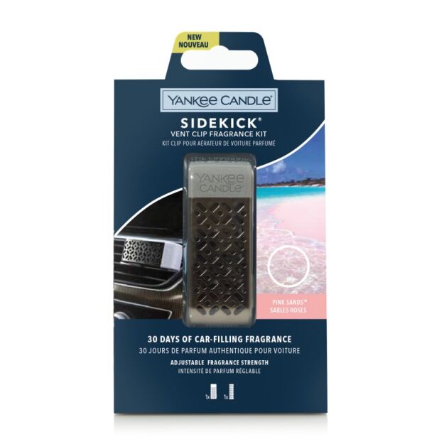 Yankee Candle Pink Sands - odświeżacz do auta sidekick - zestaw startowy - nowość 2021