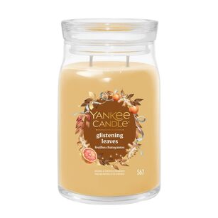 Glistening Leaves - Yankee Candle Signature - duża świeca zapachowa z dwoma knotami - nowość 2025