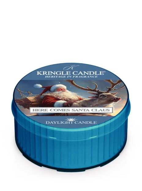Kringle Candle Here Comes Santa Claus - mała świeca daylight 42 gramy