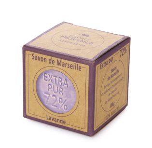 Mydło marsylskie 72% z lawendą z Prowansji - Esprit Provence - kostka 100 g Ecocert
