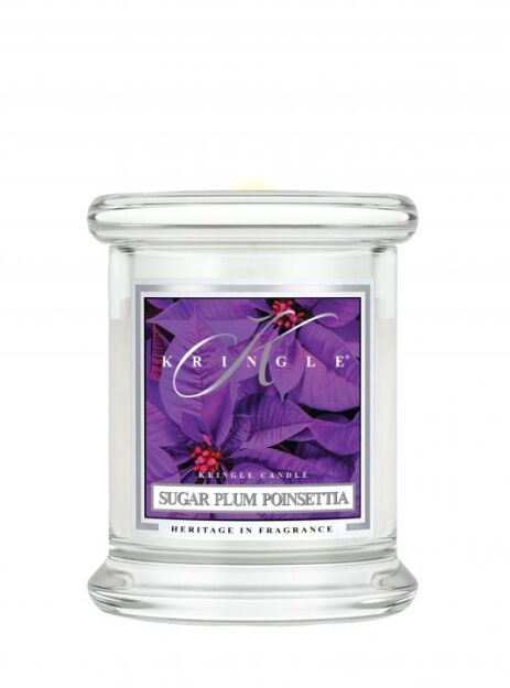 Kringle Candle - Sugar Plum Poinsettia - mini, klasyczny słoik (128g)