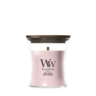 WoodWick Rose Blush mała świeca zapachowa 85g