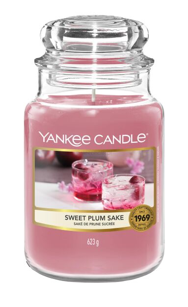 Sweet Plum Sake - Yankee Candle - duża świeca zapachowa - nowość 2022
