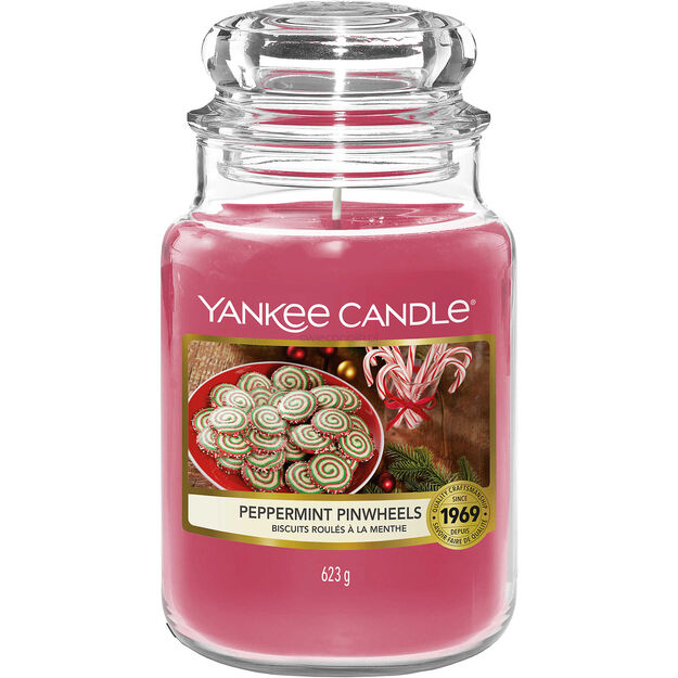 Peppermint Pinwheels - Yankee Candle - duża świeca zapachowa - nowość 2022
