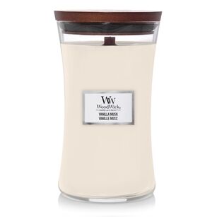 Vanilla Musk - Woodwick - duża świeca z drewnianym knotem - nowość 2023